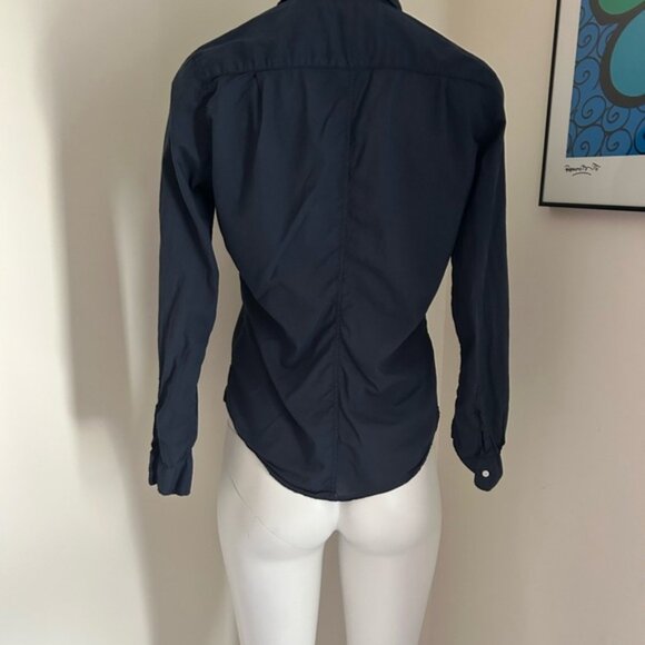 Frank & Eileen Navy Blue Button-Up Shirt Size M - Picture 2 of 6